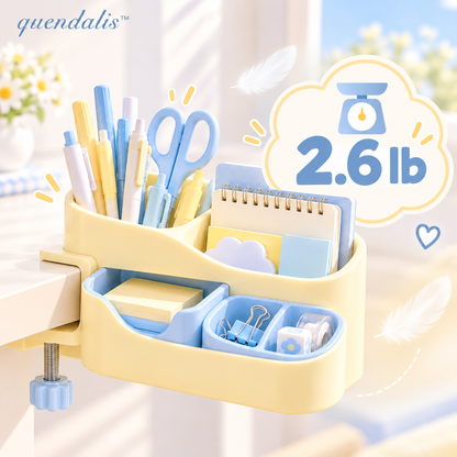 𝒒𝒖𝒆𝒏𝒅𝒂𝒍𝒊𝒔™ Clamp-On Desk Side Organizer