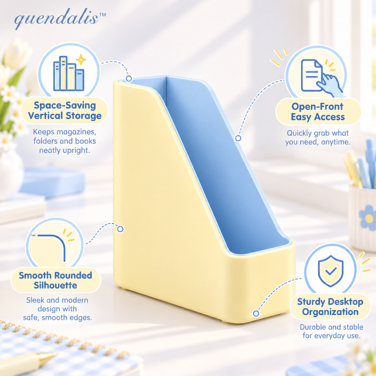 𝒒𝒖𝒆𝒏𝒅𝒂𝒍𝒊𝒔™ Magazine File Holder