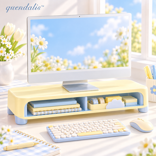 𝒒𝒖𝒆𝒏𝒅𝒂𝒍𝒊𝒔™ Monitor Riser with Storage Shelf