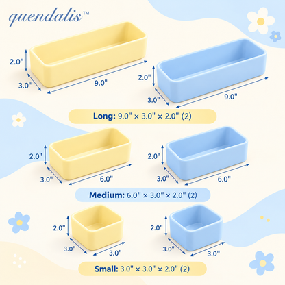 𝒒𝒖𝒆𝒏𝒅𝒂𝒍𝒊𝒔™ Modular Drawer Organizer Set