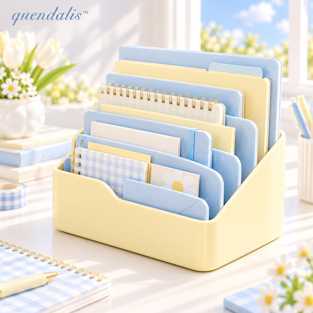 𝒒𝒖𝒆𝒏𝒅𝒂𝒍𝒊𝒔™ Five-Slot Vertical File Sorter