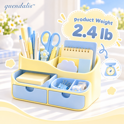 𝒒𝒖𝒆𝒏𝒅𝒂𝒍𝒊𝒔™ Desktop Organizer with Drawers