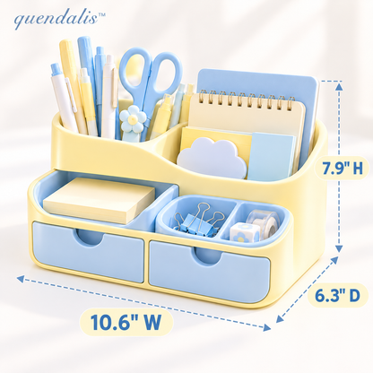 𝒒𝒖𝒆𝒏𝒅𝒂𝒍𝒊𝒔™ Desktop Organizer with Drawers