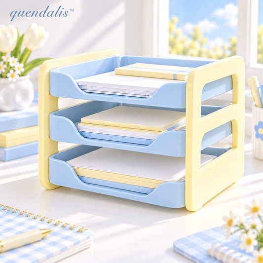 𝒒𝒖𝒆𝒏𝒅𝒂𝒍𝒊𝒔™ Three-Tier Letter Tray Organizer