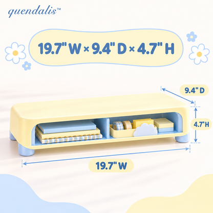 𝒒𝒖𝒆𝒏𝒅𝒂𝒍𝒊𝒔™ Monitor Riser with Storage Shelf